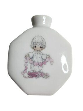 Precious Moments Ceramic Bud Vase Hearts Love valentine friendship Enesco Japan